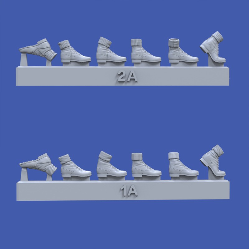 Assorted German soldiers shoes & boots-WWII (1/35 scale)