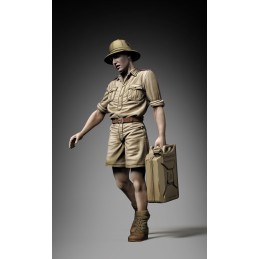 German DAK soldier holding jerrycan (1/35 scale)