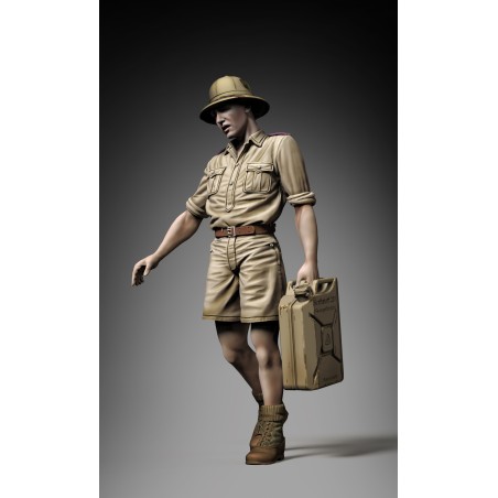 German DAK soldier holding jerrycan (1/35 scale)