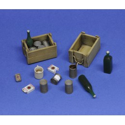 Crates, cans and bottles (1/16 scale)
