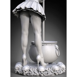 Witch Pinup Girl Halloween (1/24 scale)