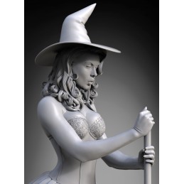 Witch Pinup Girl Halloween (1/24 scale)