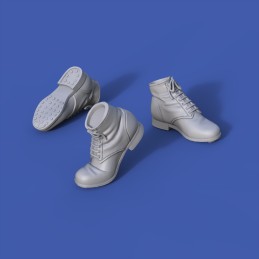 German infantry boots-various positions-WWII No.5 (1/35 scale)