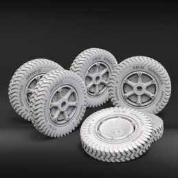 Autoblinda AB41 'Artiglio' wheels set