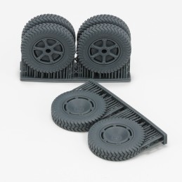 Autoblinda AB41 'Artiglio' wheels set (1/35 scale)