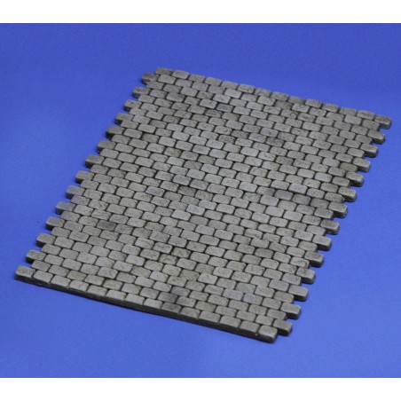 Cobblestone road section (1/16 scale)