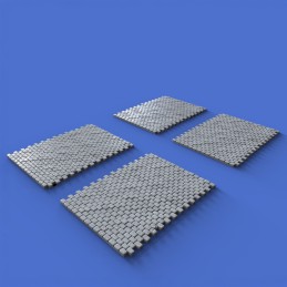 Cobblestone road section (1/16 scale)