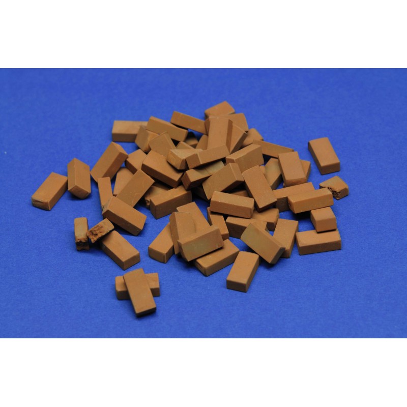 Solid clay Bricks (1/16 scale)