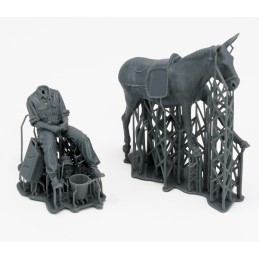 German Soldier with Mule – WWII (1/35 scale)