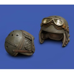 U.S. tanker helmets WWII (1/16 scale)