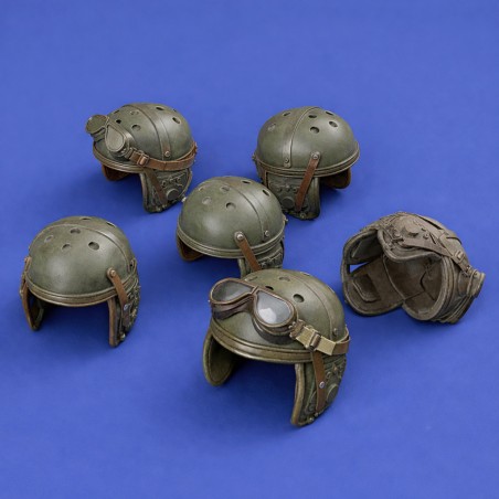 U.S. tanker helmets - WWII set (1/35 scale)