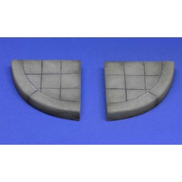 Sidewalk corner 2pcs. (1/16 scale)