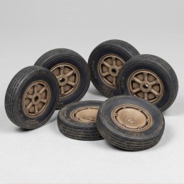 Autoblinda AB41 'Libia' wheels set (1/35 scale)
