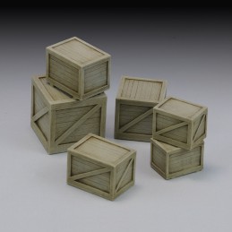 Wooden Cargo Crates Assorted Set (1/35 scale)