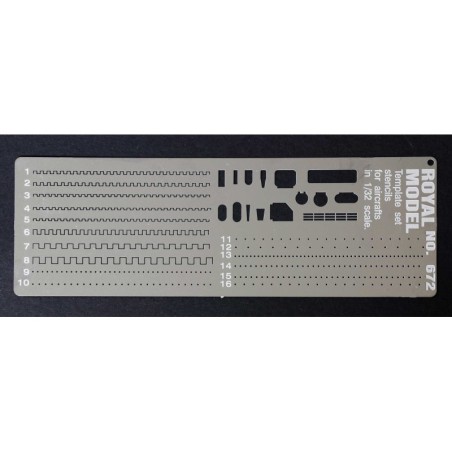 Templates set stencils (Airplanes 1/32 scales)
